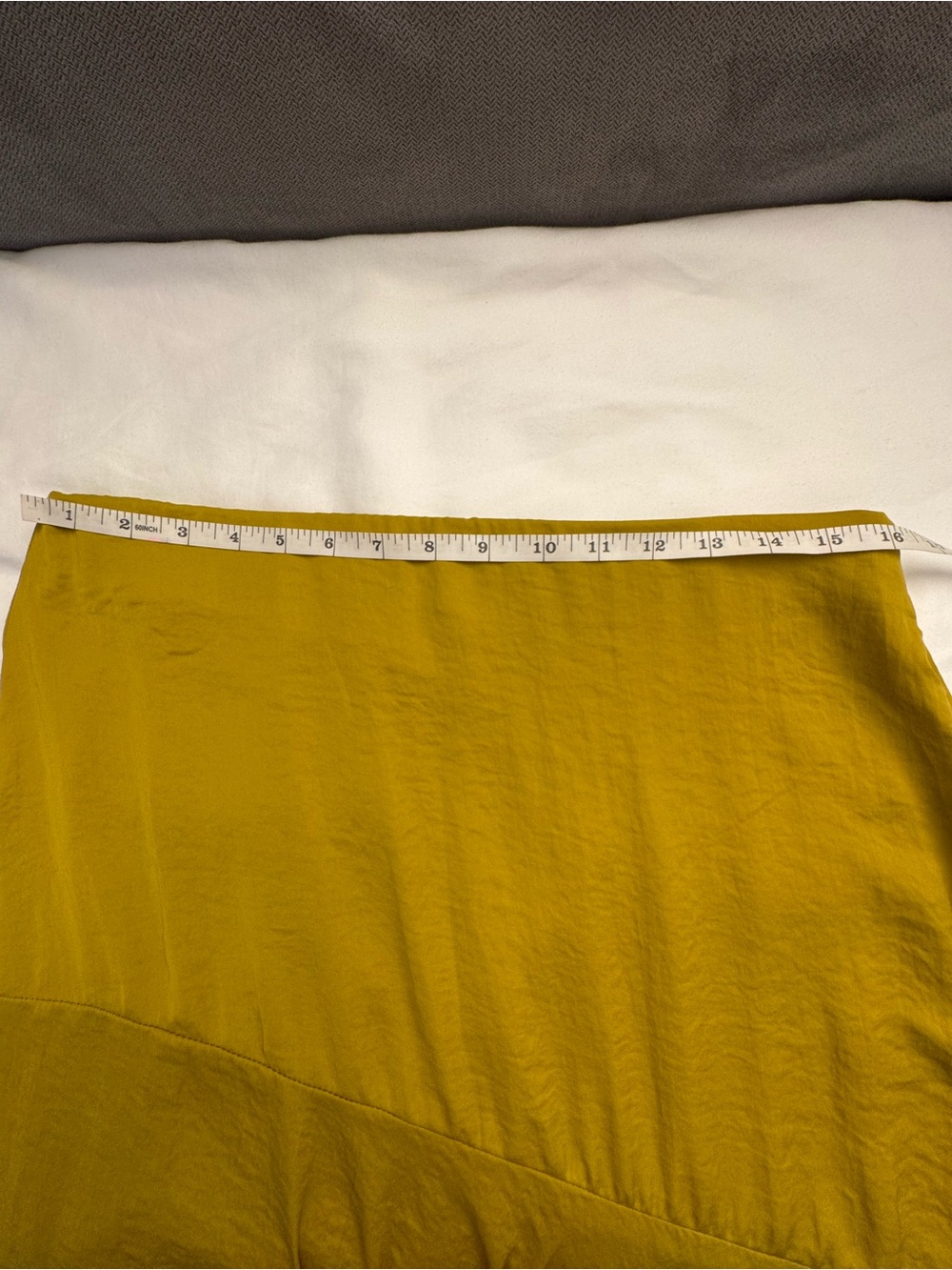 American Eagle Outfitters Mustard Yellow Asymmetrical Skirt